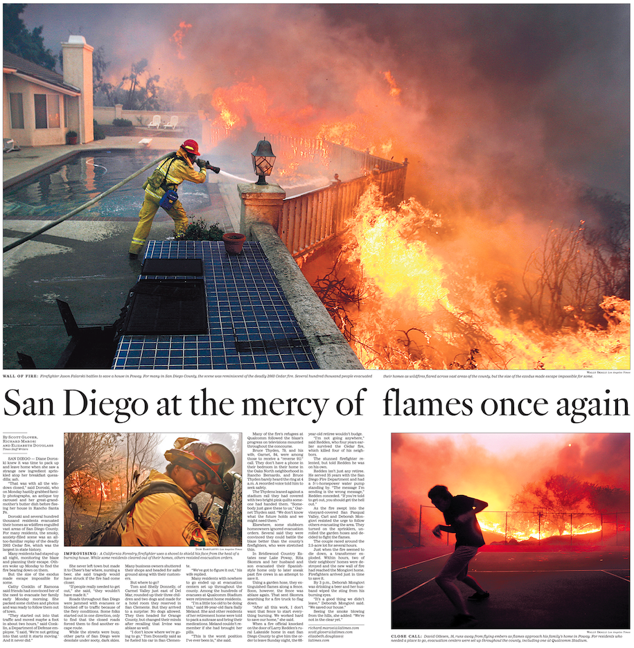 San Diego at the Mercy of Flames