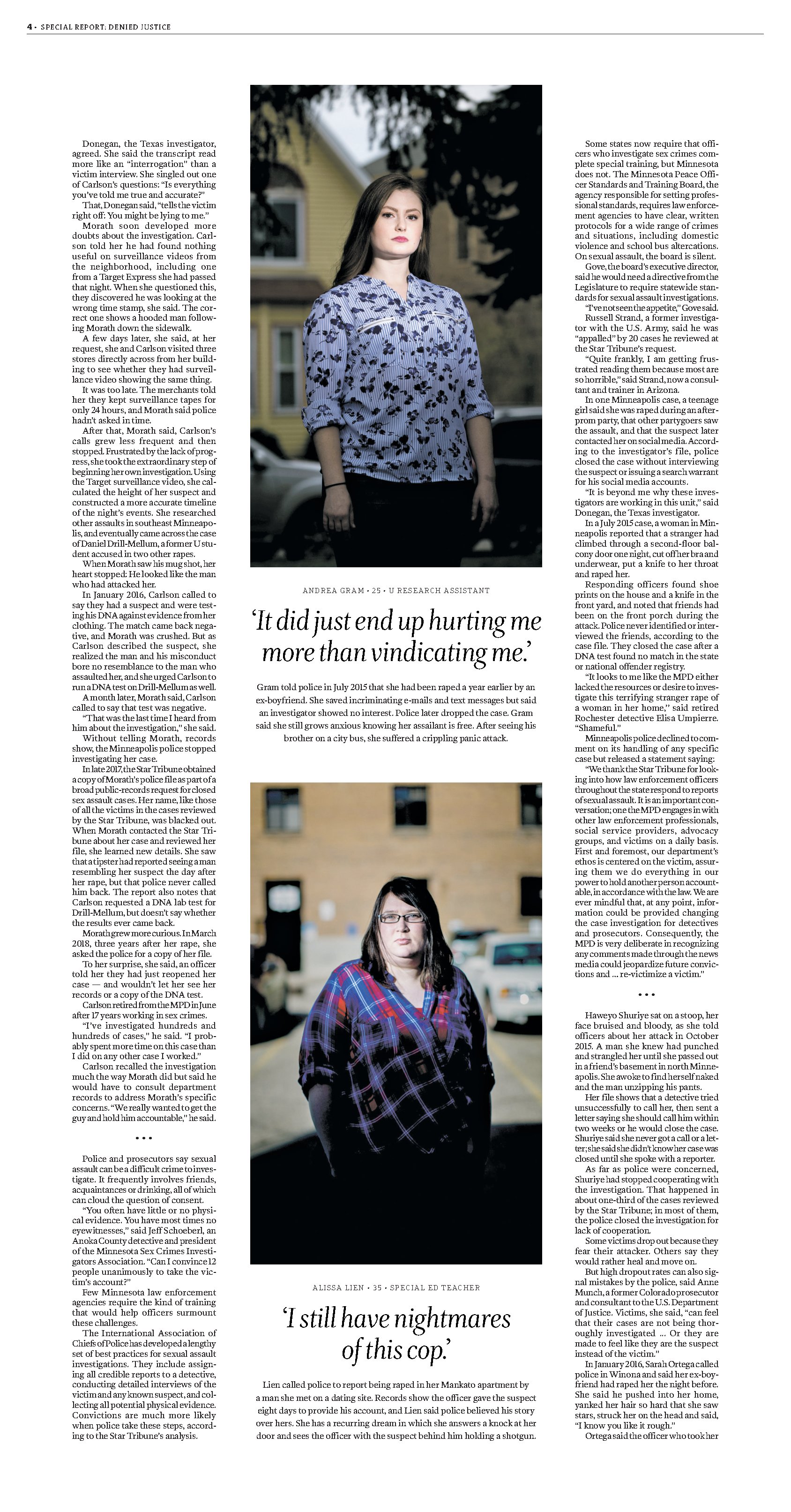 Andrea Gram and Alissa Lien