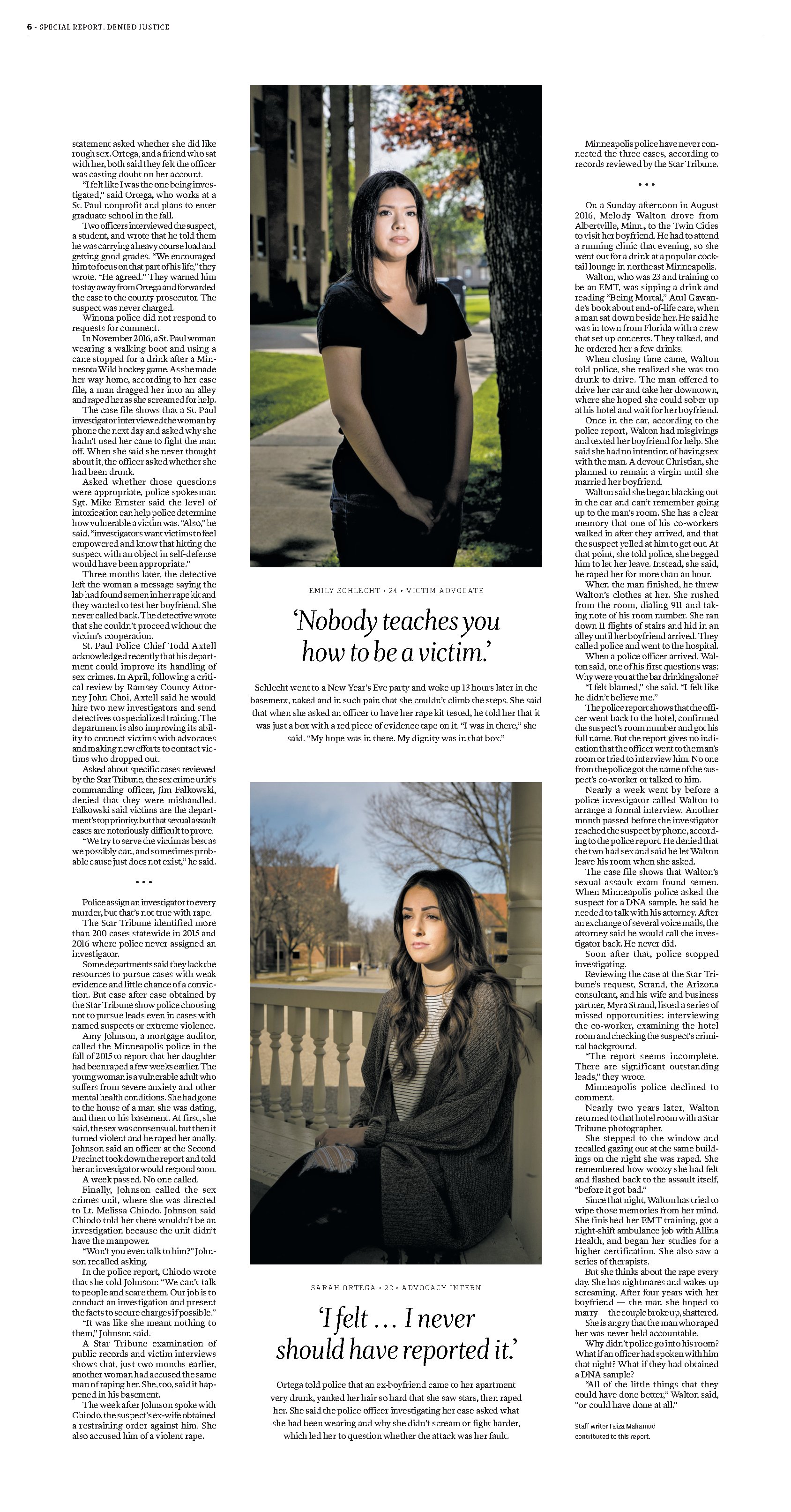 Emily Schlecht and Sarah Ortega