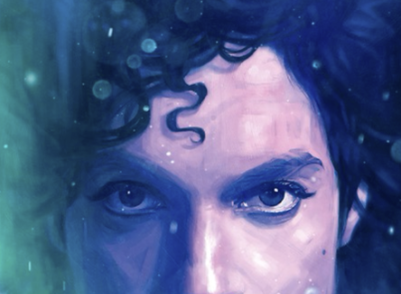 Robert Carter illustration detail — Prince's eyes