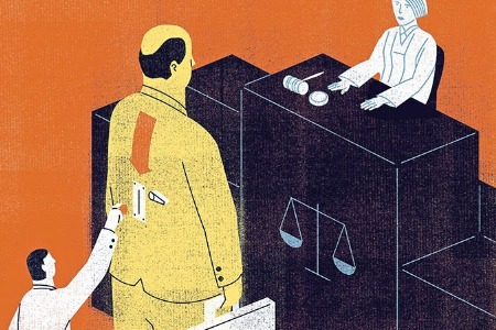 Courtroom illustration