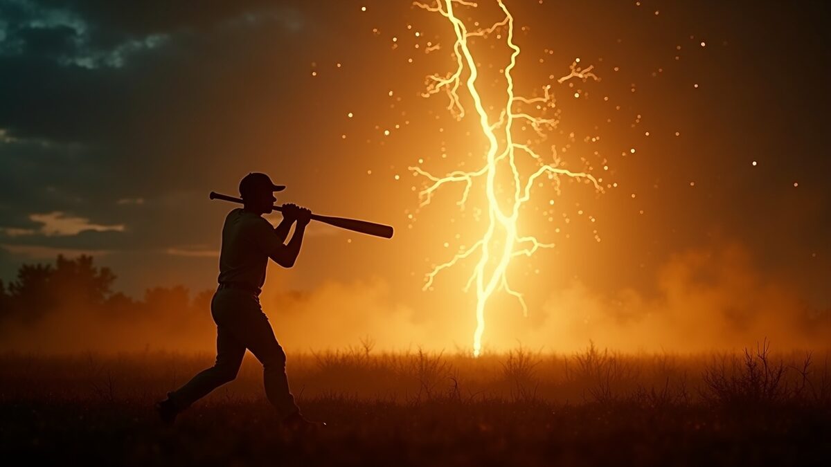 The bat connects — everything becomes light