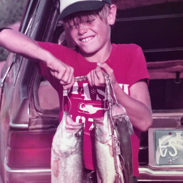 Drunken Eden (Second Cut) — cover: a boy on a station wagon tailgate holding a stringer of fish